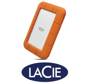 LaCie Rugged USB-C external hard drive