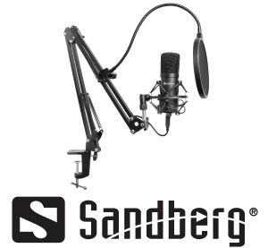 Sandberg Streamer USB Microphone Kit